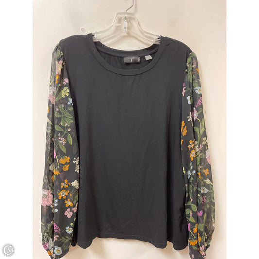 Top Long Sleeve By T Tahari In Black, Size: 1x