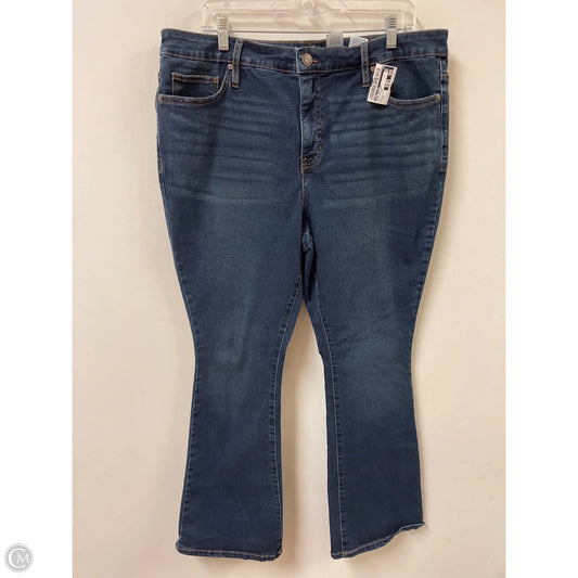Jeans Boot Cut By Terra & Sky In Blue Denim, Size: 16