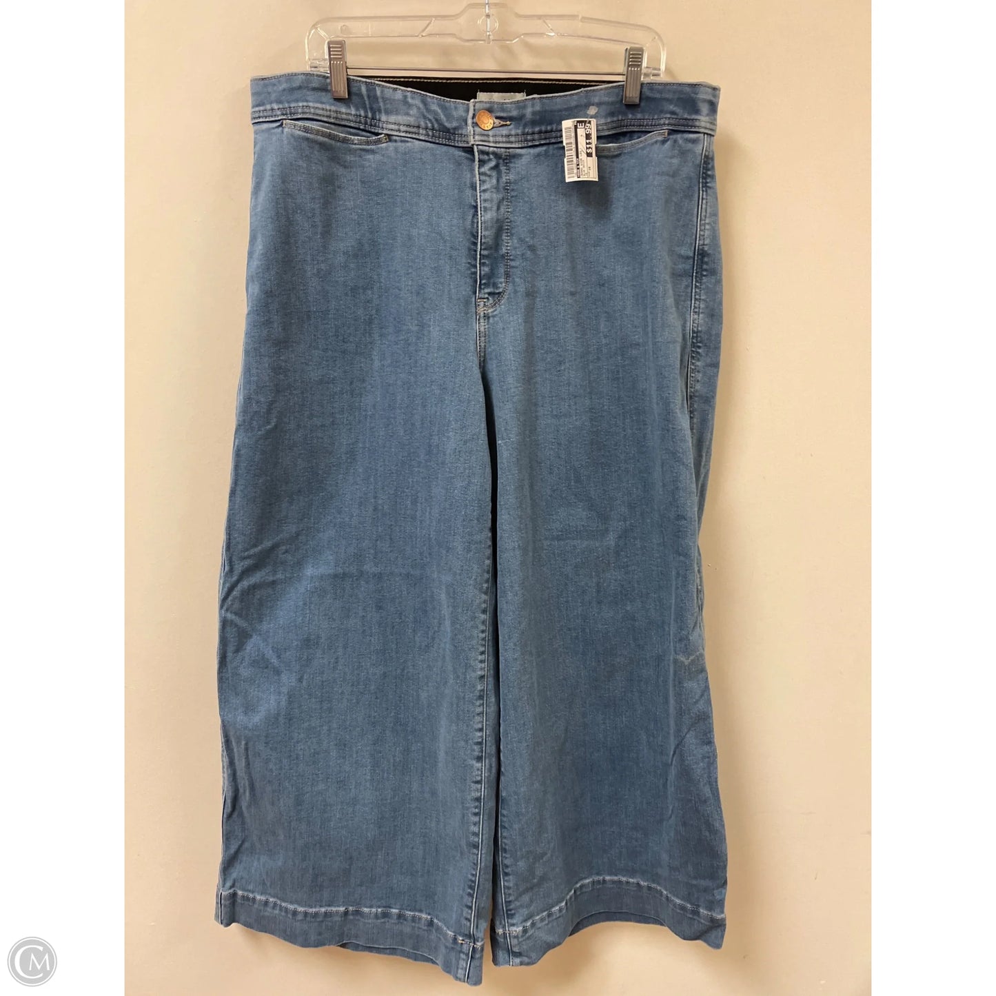 Jeans Wide Leg By Ava & Viv In Blue Denim, Size: 16