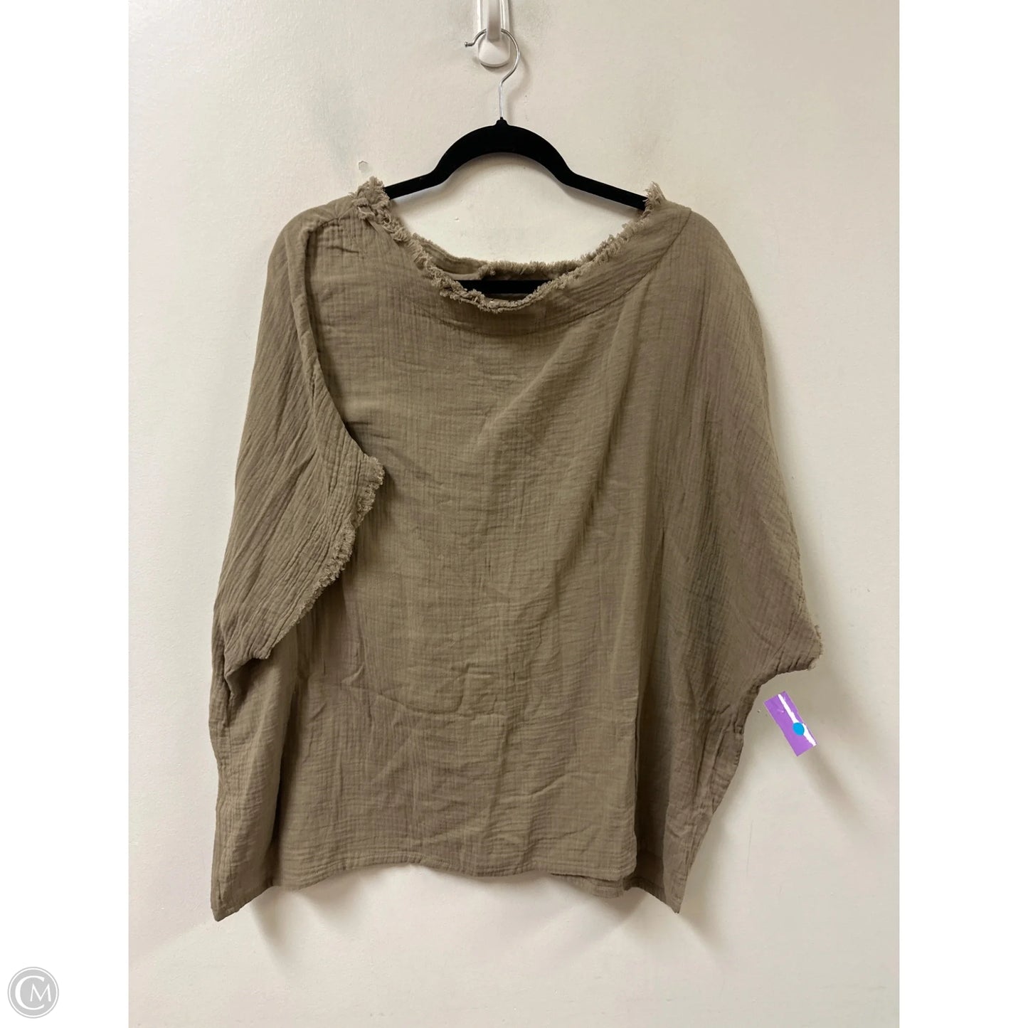 Top Short Sleeve By Clothes Mentor In Brown, Size: S