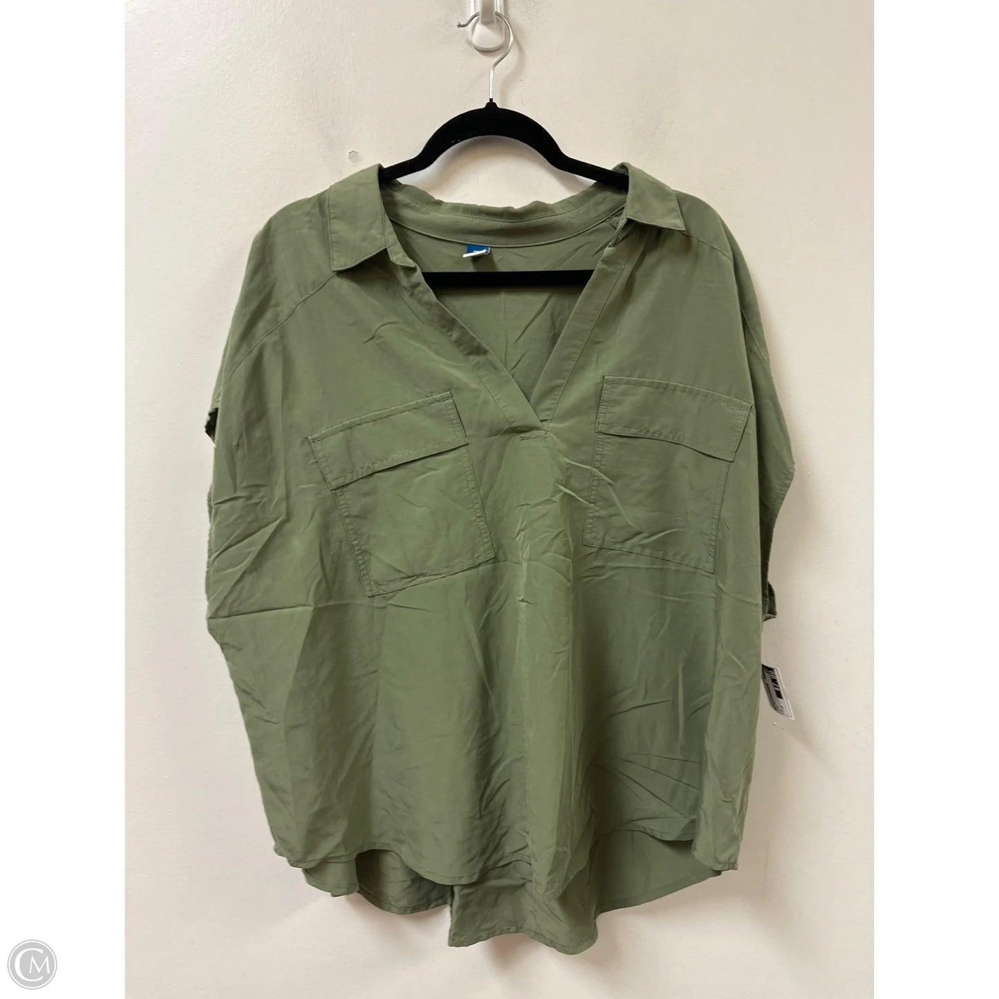 Top Short Sleeve By Old Navy In Green, Size: 1x