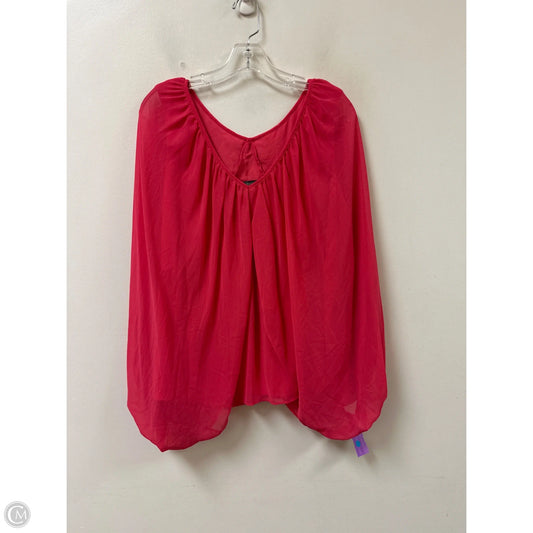 Top Long Sleeve By Vince Camuto In Pink, Size: 1x