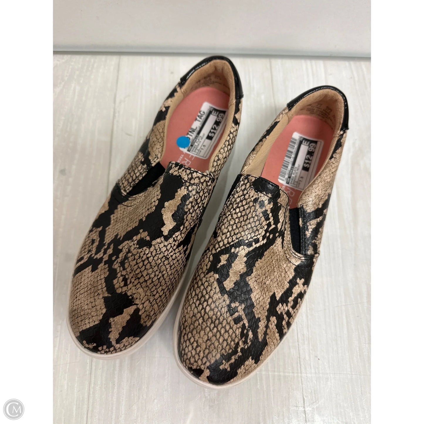 Shoes Flats By Dr Scholls In Snakeskin Print, Size: 7.5