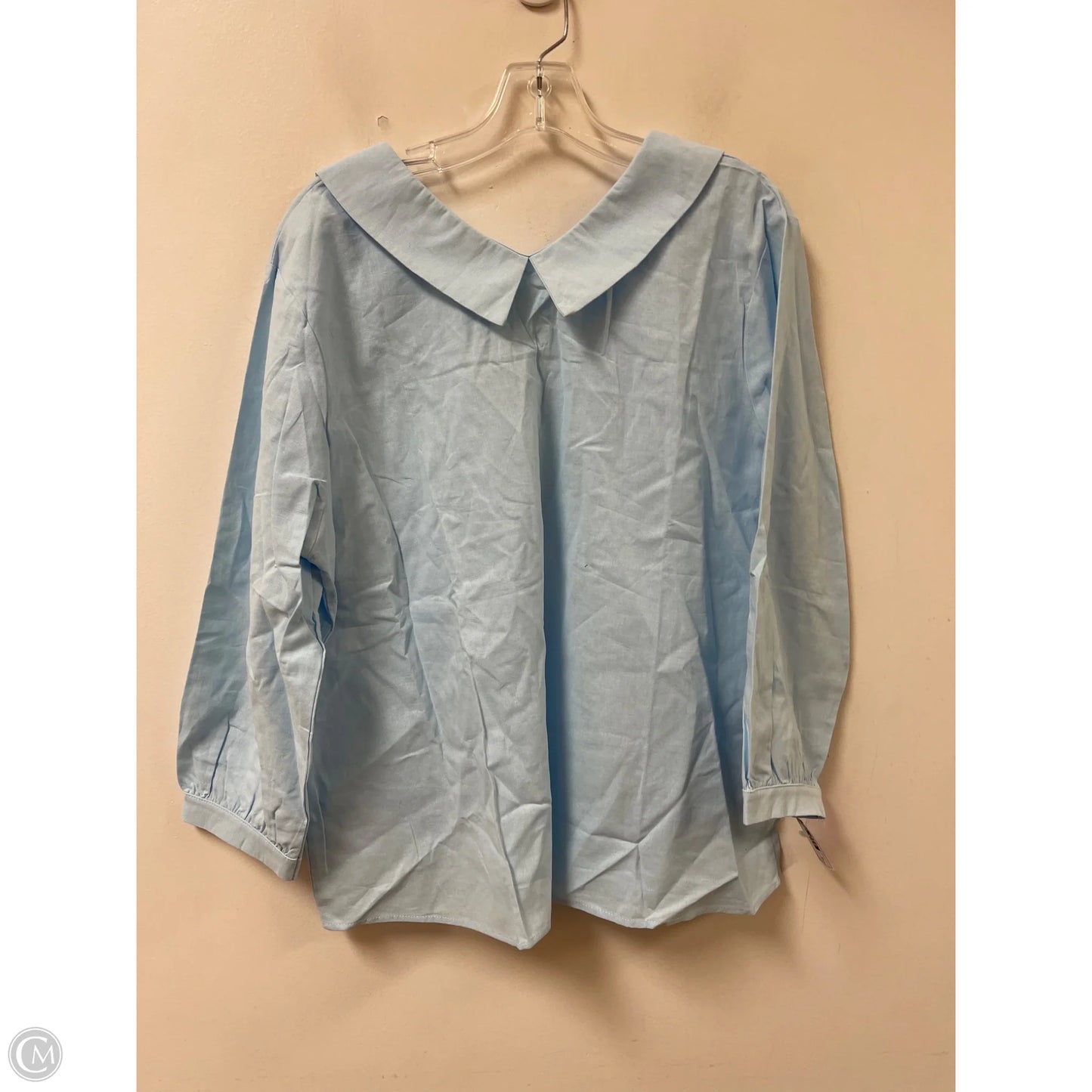 Top Long Sleeve By Clothes Mentor In Blue, Size: 1x
