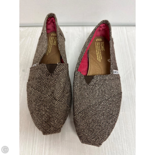 Shoes Flats By Toms In Brown, Size: 8.5