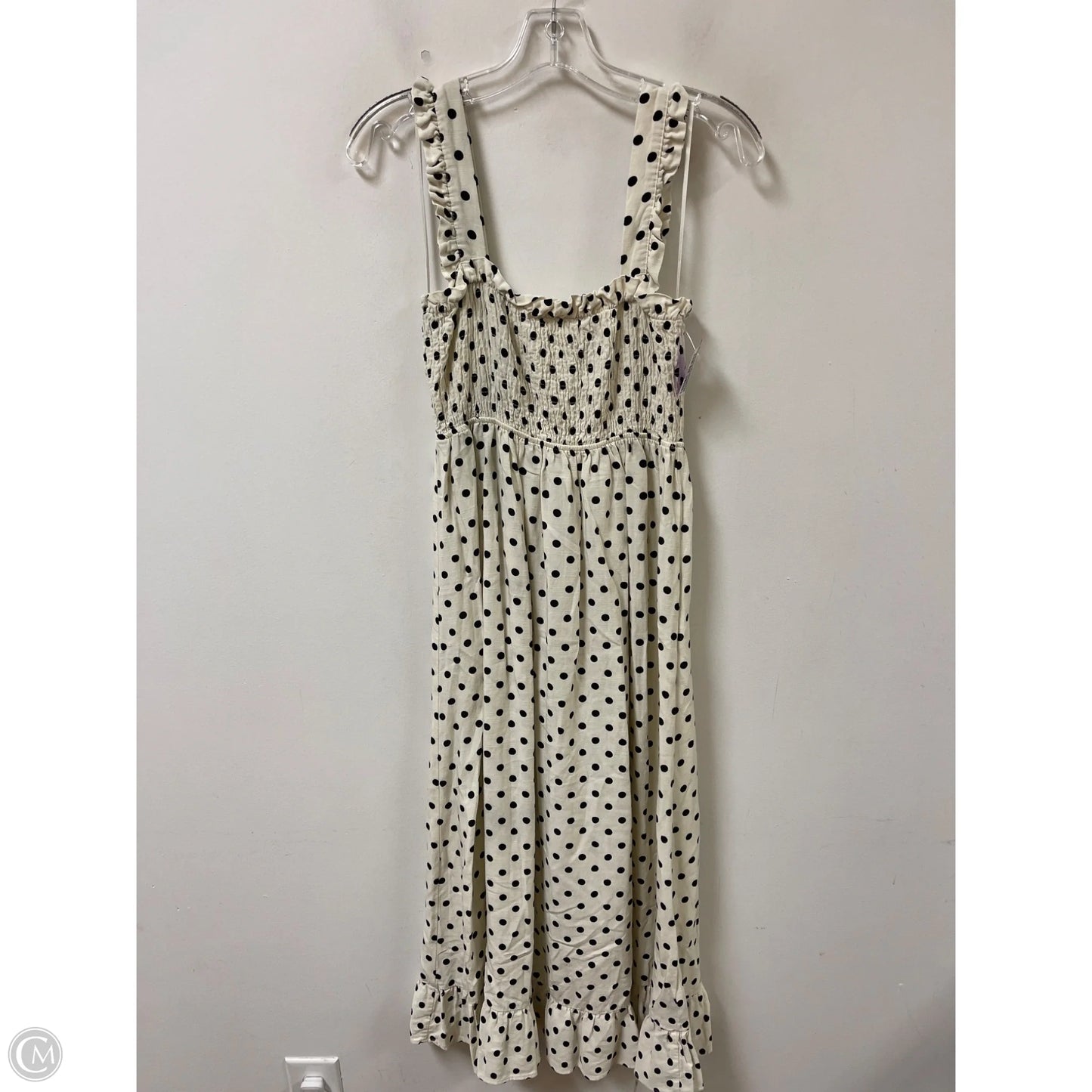 Dress Casual Maxi By Zara In Polkadot Pattern, Size: S