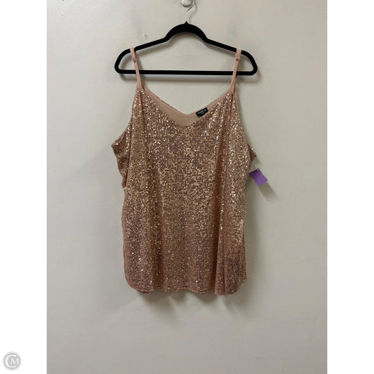 Top Sleeveless By Torrid In Rose Gold, Size: 4x