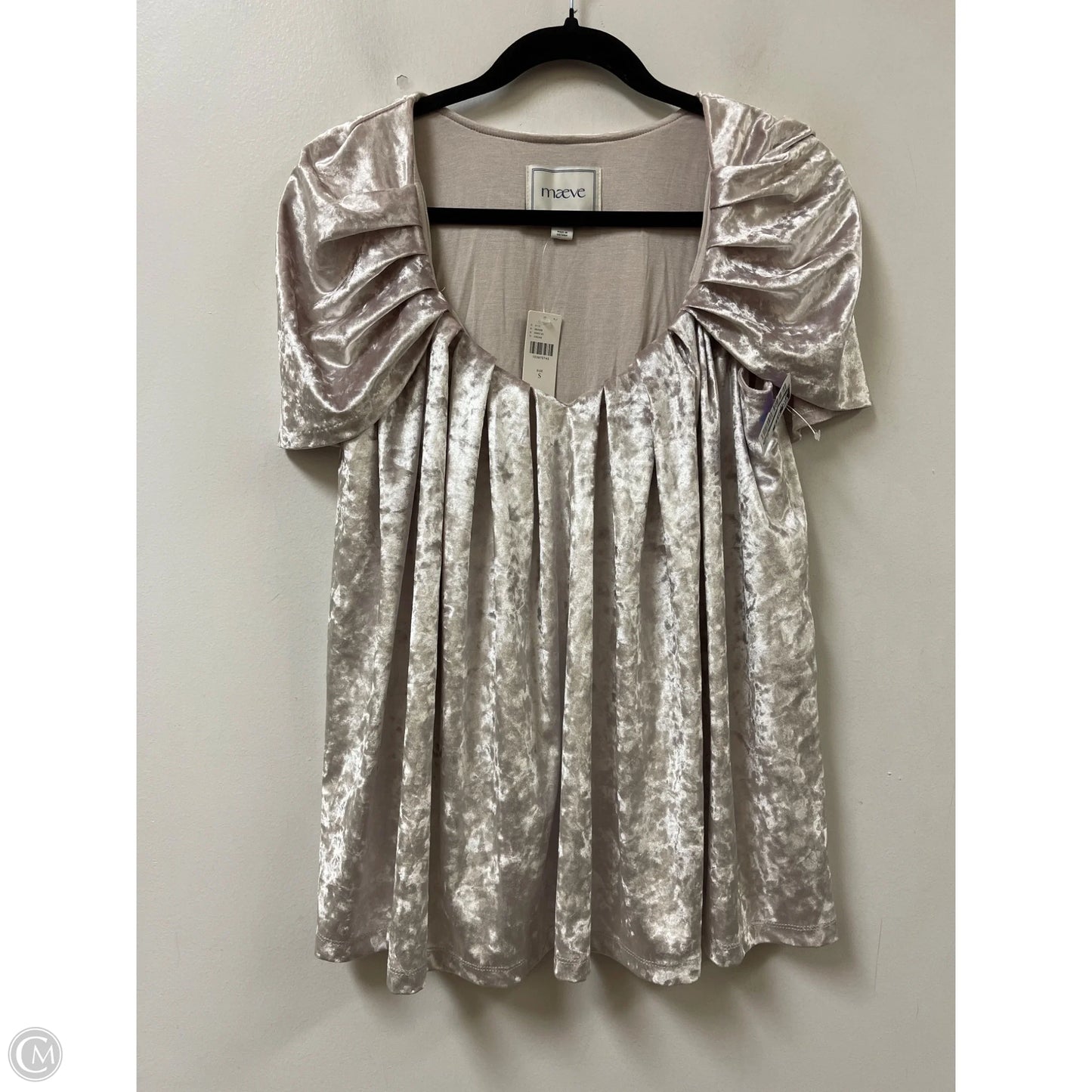 Top Short Sleeve By Maeve In Cream, Size: S