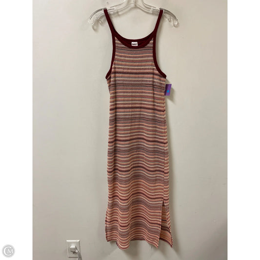 Dress Casual Maxi By No Boundaries In Cream & Red, Size: L