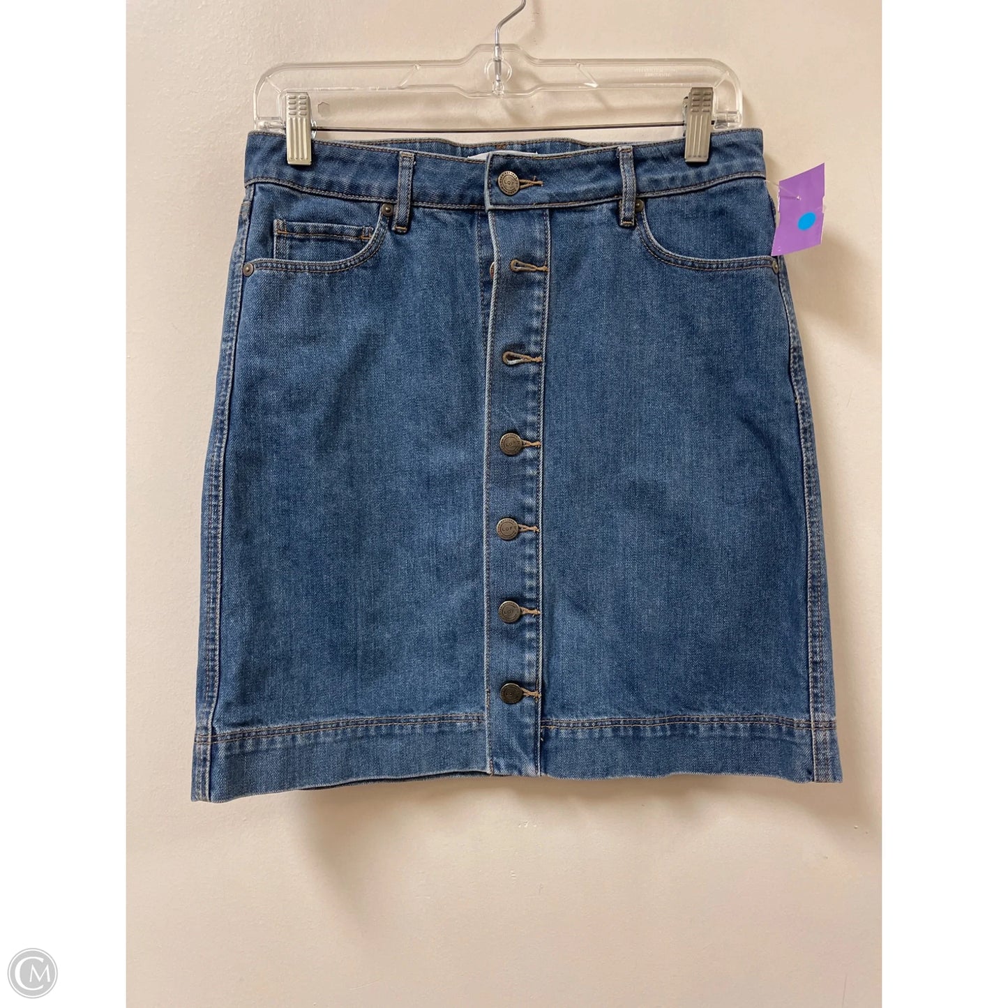 Skirt Mini & Short By Loft In Blue Denim, Size: 0