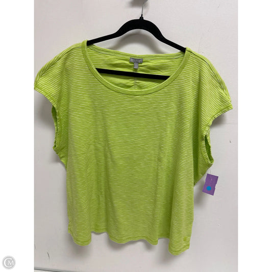 Top Short Sleeve By Talbots In Green, Size: 3x