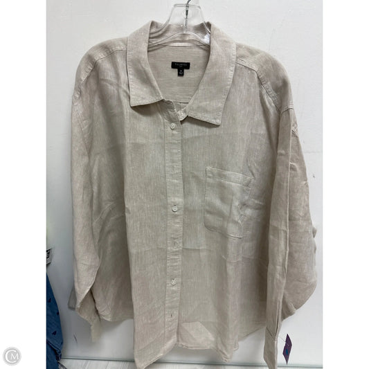 Blouse Long Sleeve By Talbots In Cream, Size: 3x