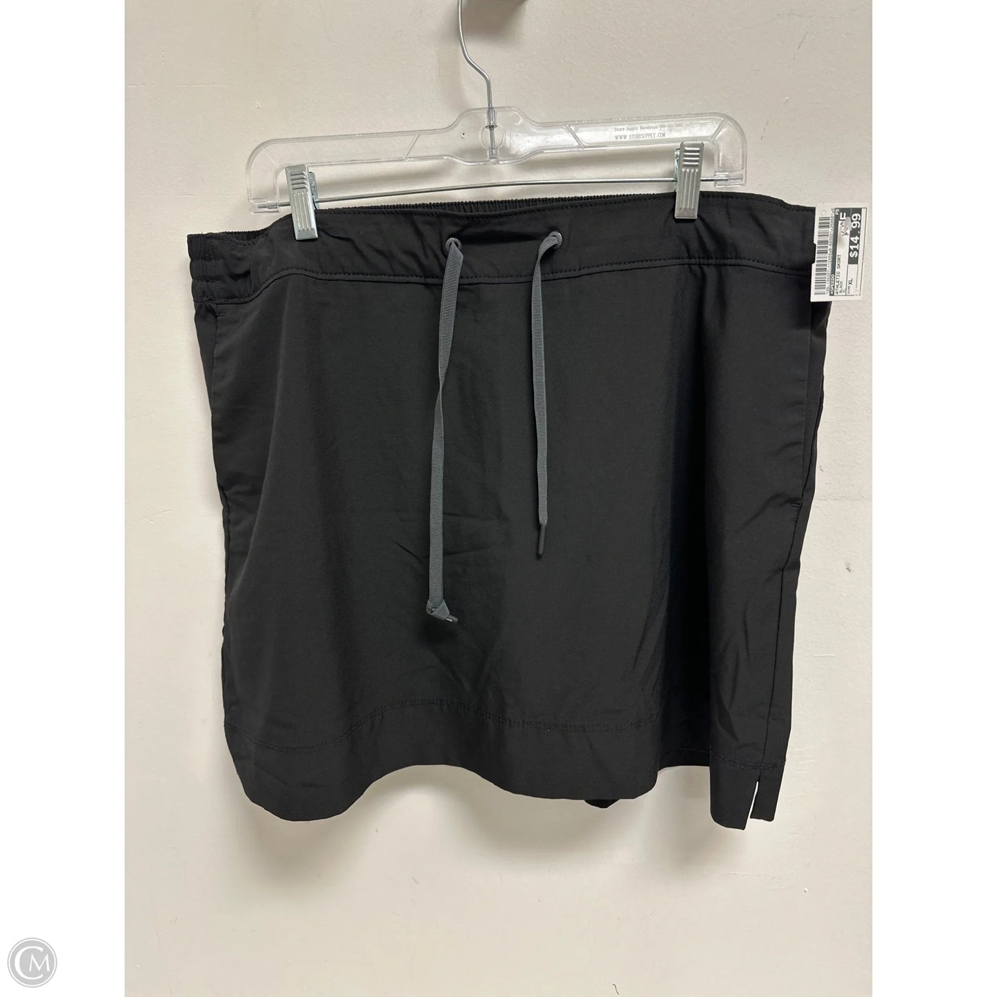 Athletic Skort By Speedo In Black, Size: Xl