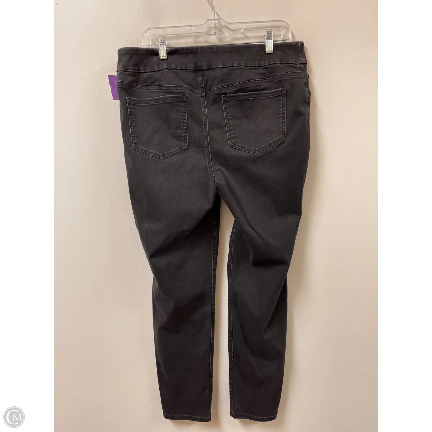 Jeans Skinny By Chicos In Grey Denim, Size: 12