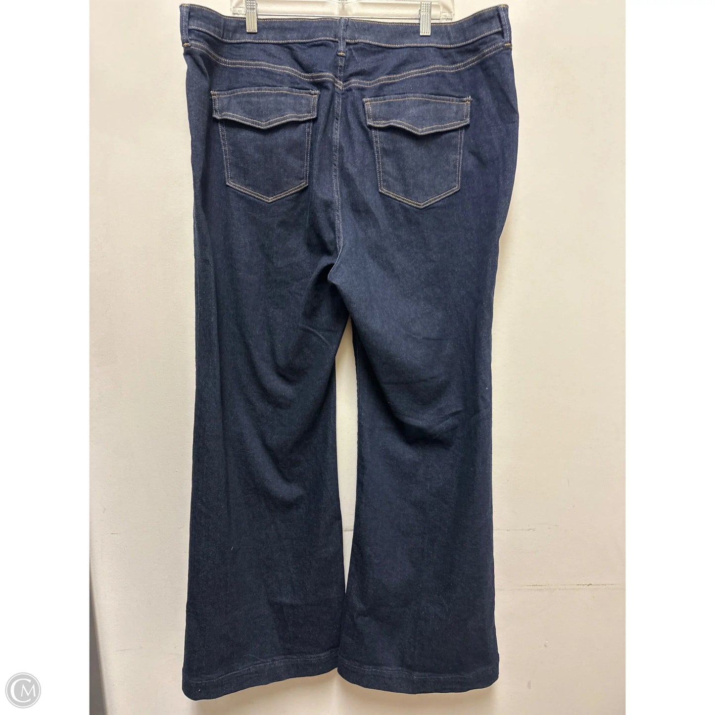 Jeans Flared By Torrid In Blue Denim, Size: 20