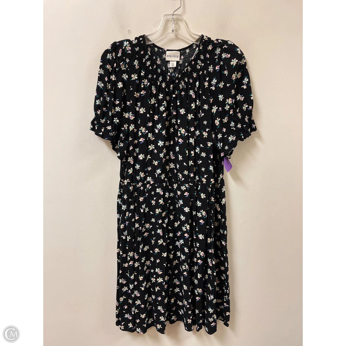 Dress Casual Short By Ava & Viv In Black, Size: 1x