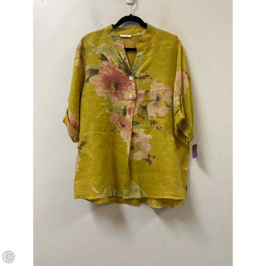 Top Long Sleeve By Clothes Mentor In Yellow, Size: Xl