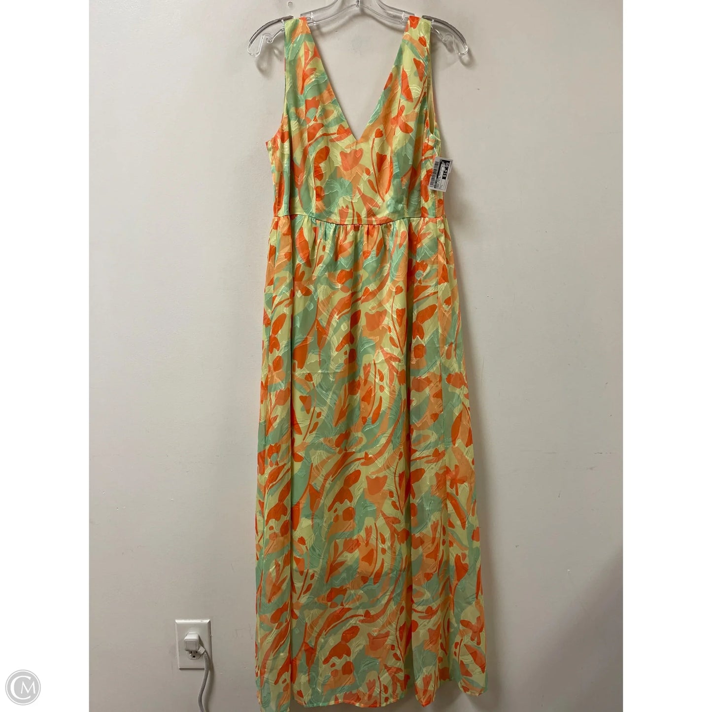 Dress Casual Maxi By Like Love In Green & Yellow, Size: L