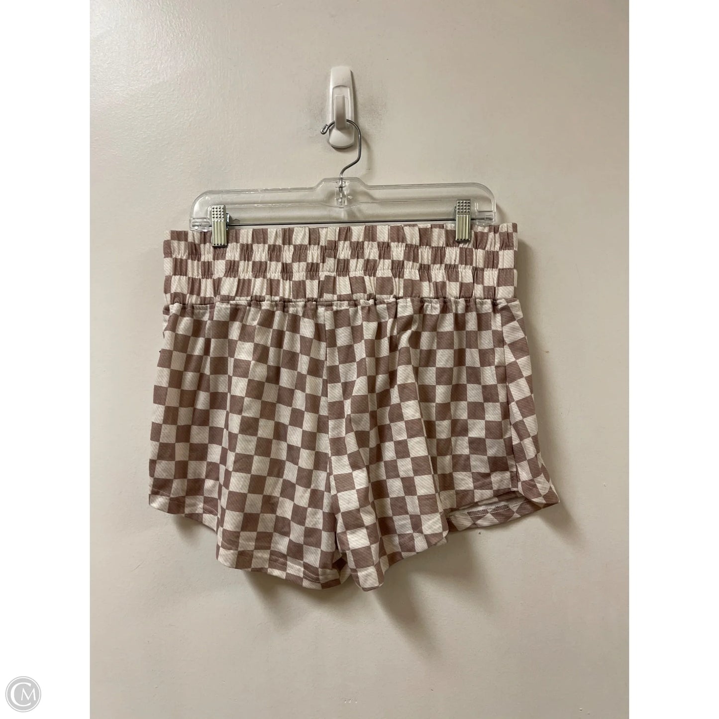 Skort By Clothes Mentor In Brown & Cream, Size: 12