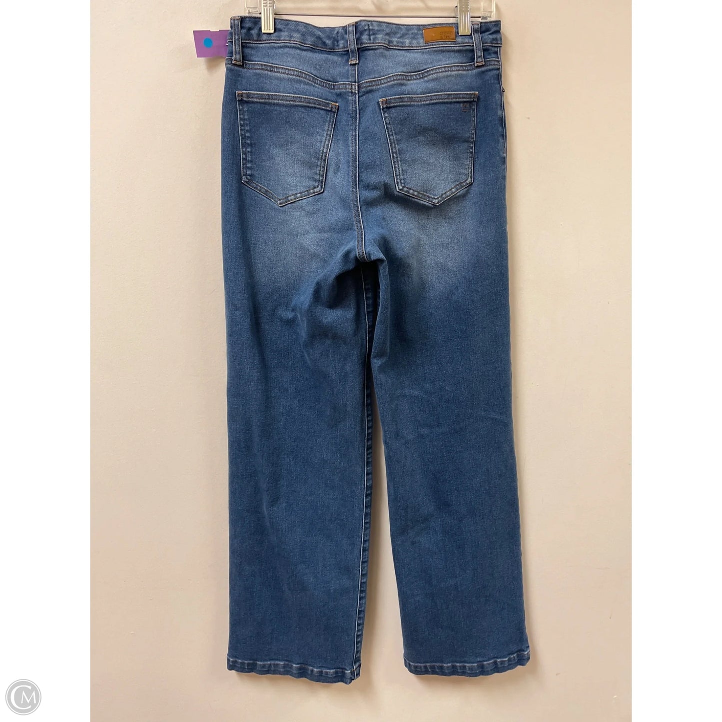 Jeans Flared By Crown And Ivy In Blue Denim, Size: 8