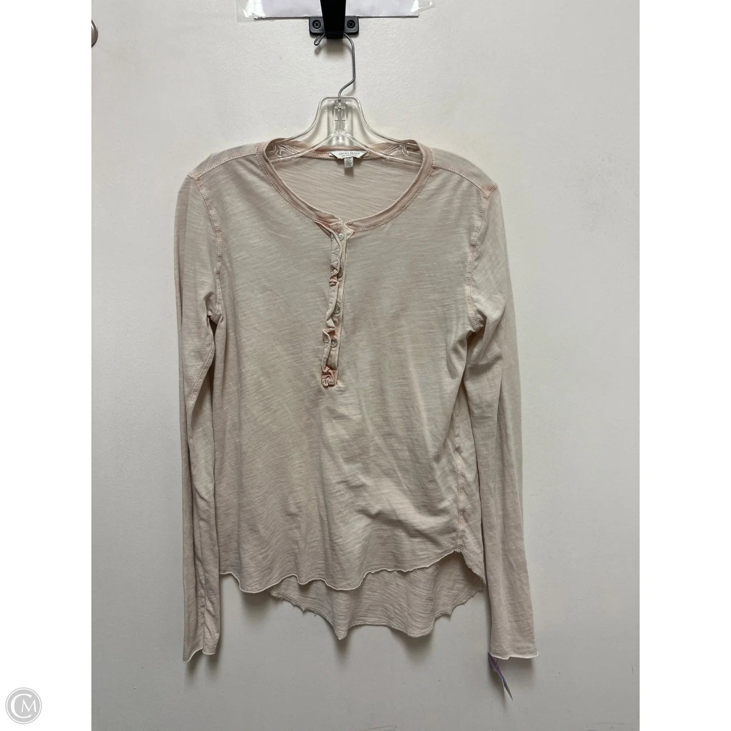 Top Long Sleeve By Lucky Brand In Cream, Size: S