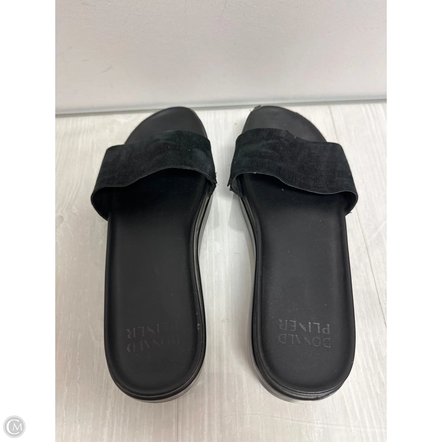 Sandals Heels Wedge By Donald Pliner In Black, Size: 10