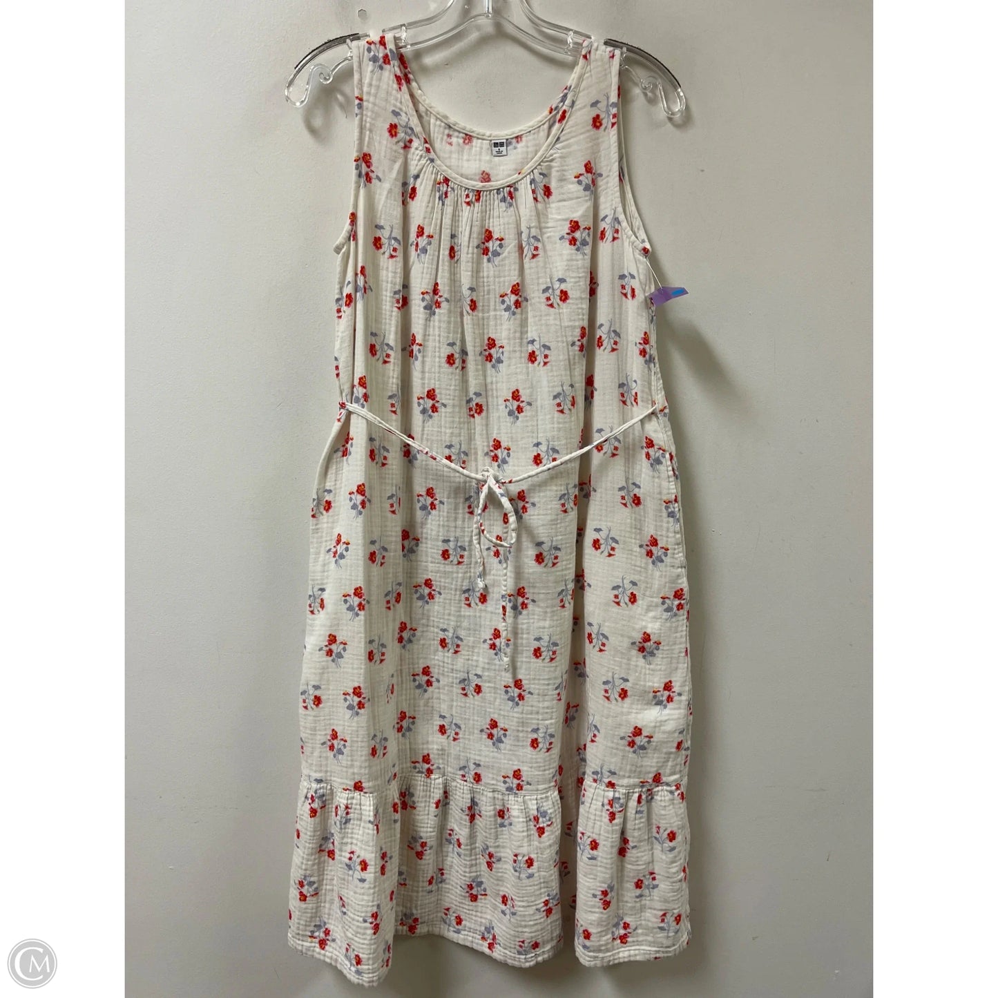 Dress Casual Short By Uniqlo In Floral Print, Size: S