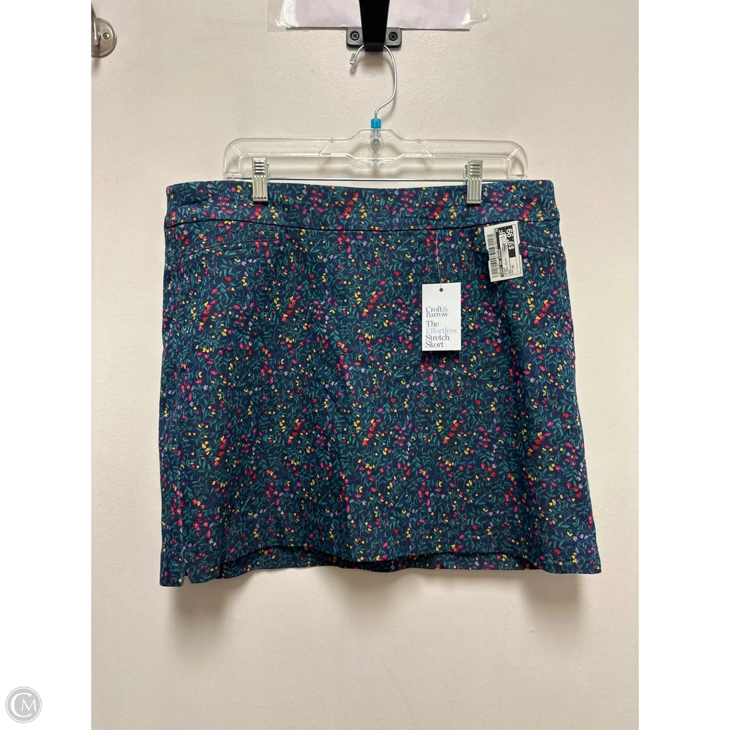 Skort By Croft And Barrow In Floral Print, Size: 14