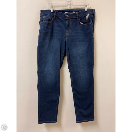 Jeans Straight By Old Navy In Blue Denim, Size: 14