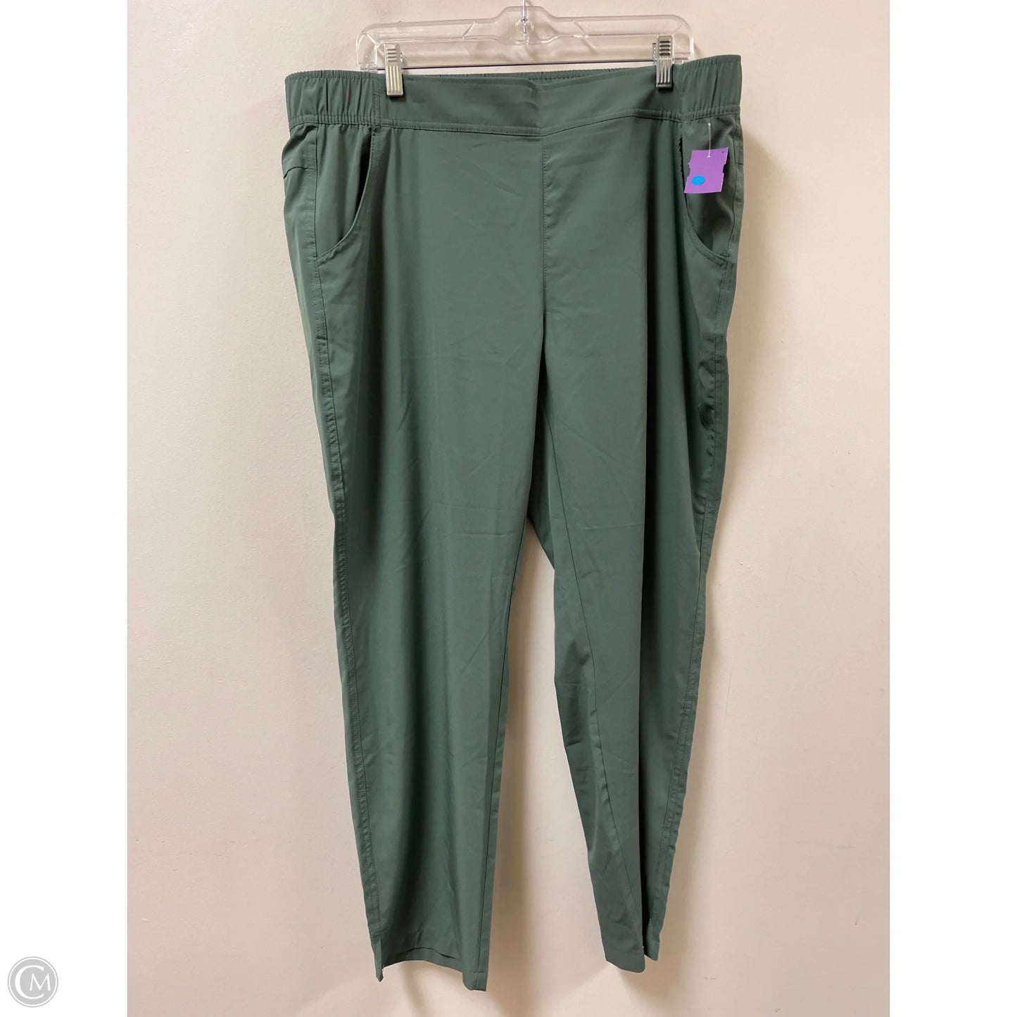 Athletic Pants By Eddie Bauer In Green, Size: Xl