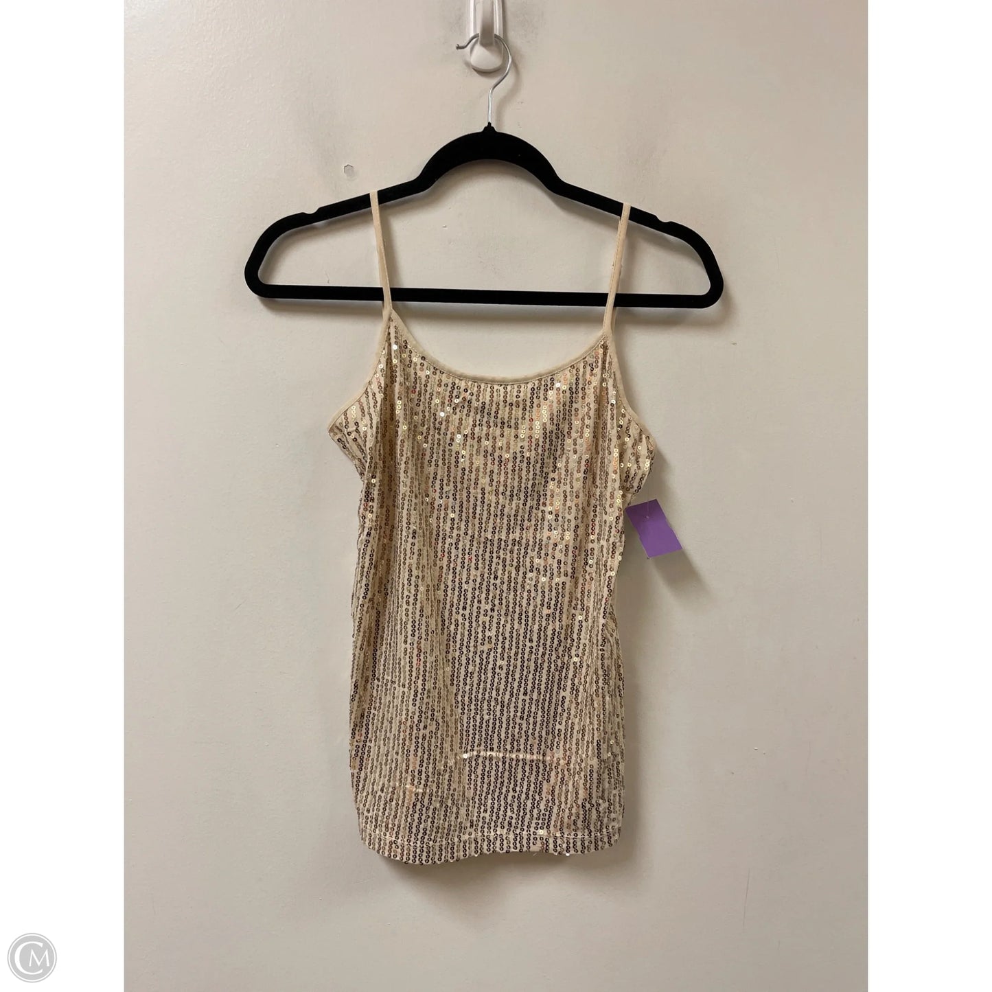 Top Sleeveless By Ann Taylor In Cream, Size: Xs