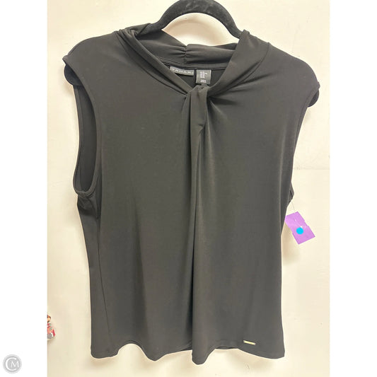 Top Sleeveless By Tahari In Black, Size: Xl