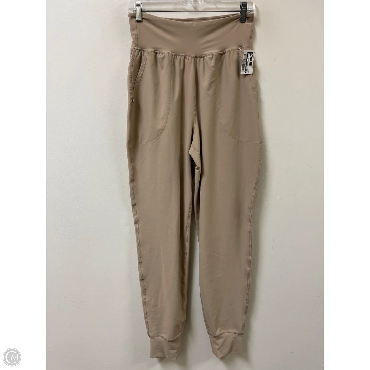 Athletic Leggings By Old Navy In Cream, Size: M