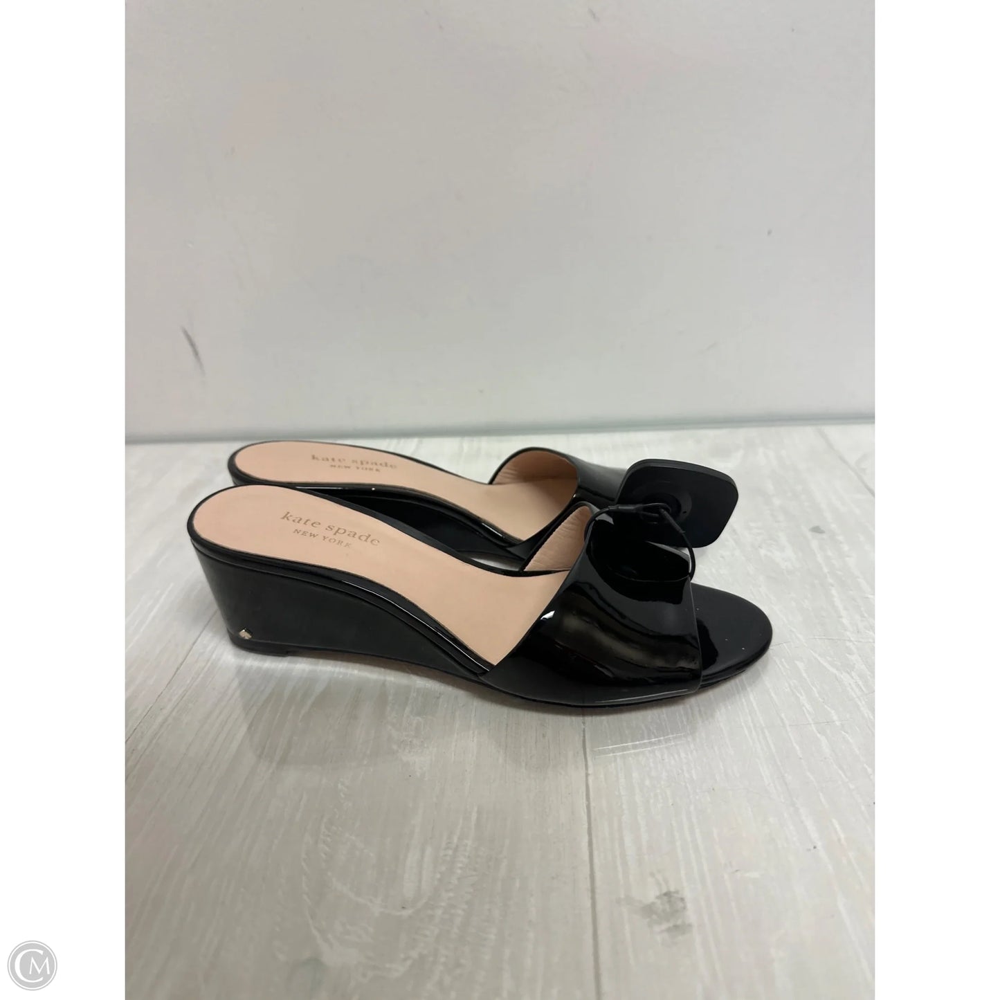 Sandals Designer By Kate Spade In Black, Size: 7.5
