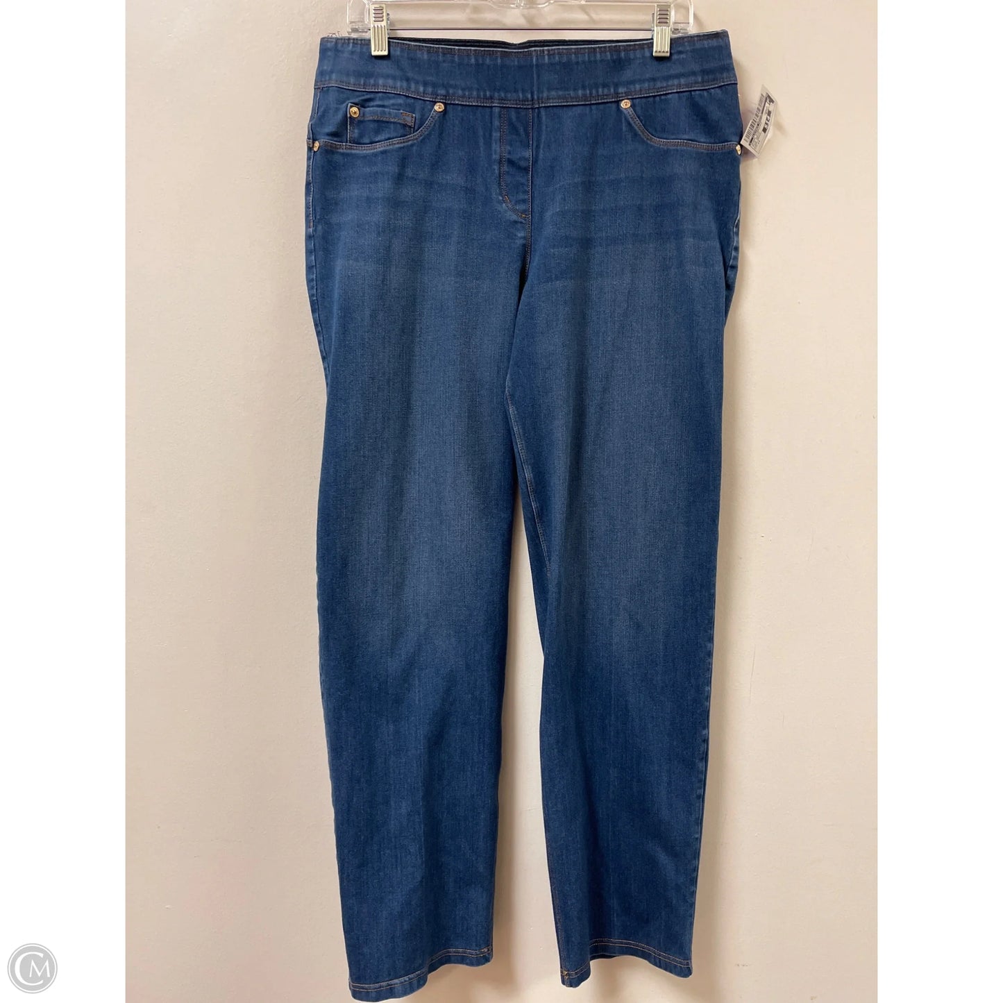 Jeans Straight By Clothes Mentor In Blue Denim, Size: 14