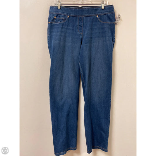 Jeans Straight By Clothes Mentor In Blue Denim, Size: 14