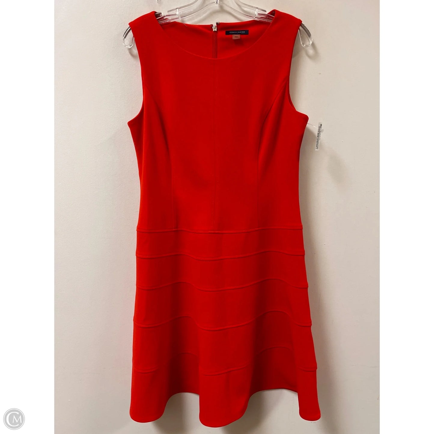 Dress Casual Midi By Tommy Hilfiger In Orange, Size: L