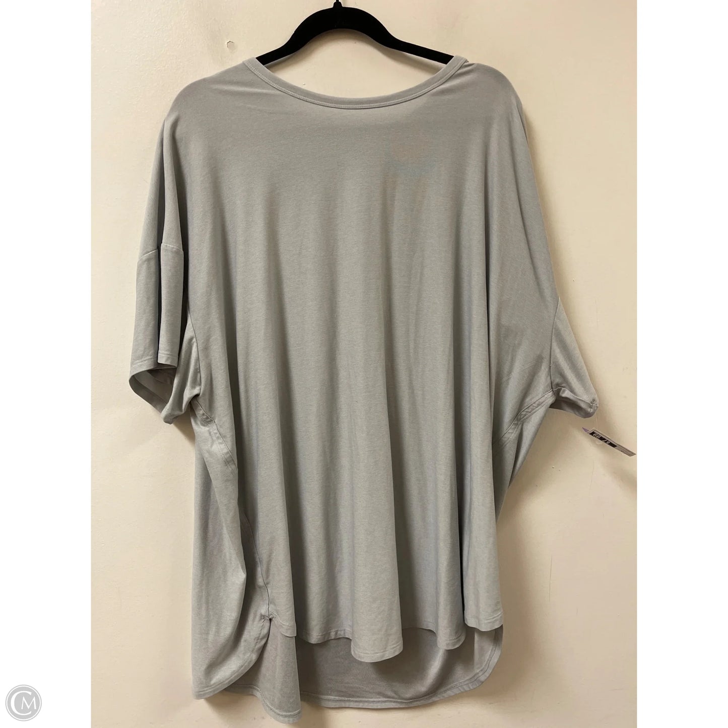 Athletic Top Short Sleeve By Old Navy In Grey, Size: 1x