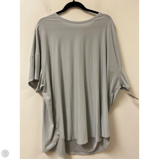 Athletic Top Short Sleeve By Old Navy In Grey, Size: 1x