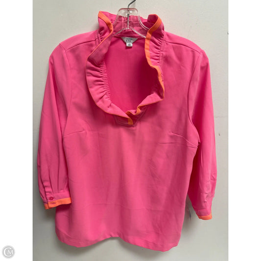 Top Long Sleeve By Crown And Ivy In Pink, Size: S