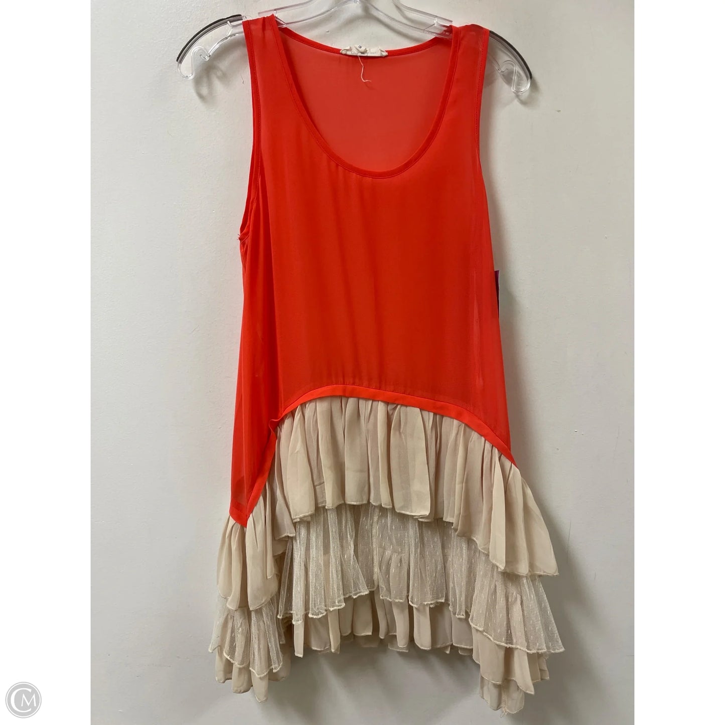 Tunic Sleeveless By Clothes Mentor In Orange, Size: S