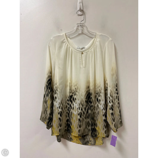 Top Long Sleeve By Chaus In Animal Print, Size: Xl