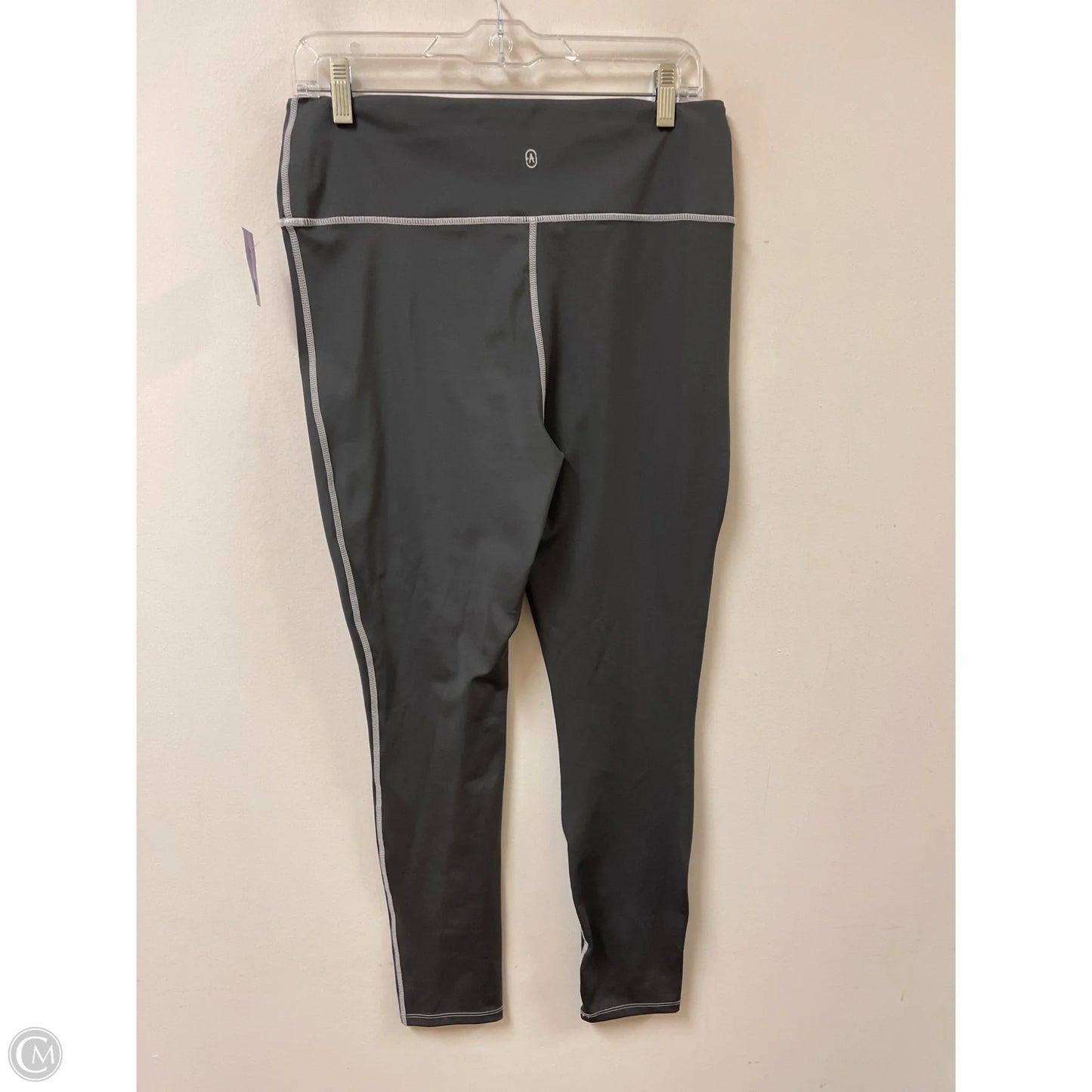 Athletic Leggings By Just Fab In Grey, Size: Xl