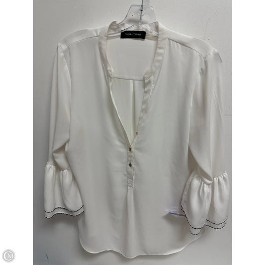 Top Long Sleeve By Ivanka Trump In White, Size: M
