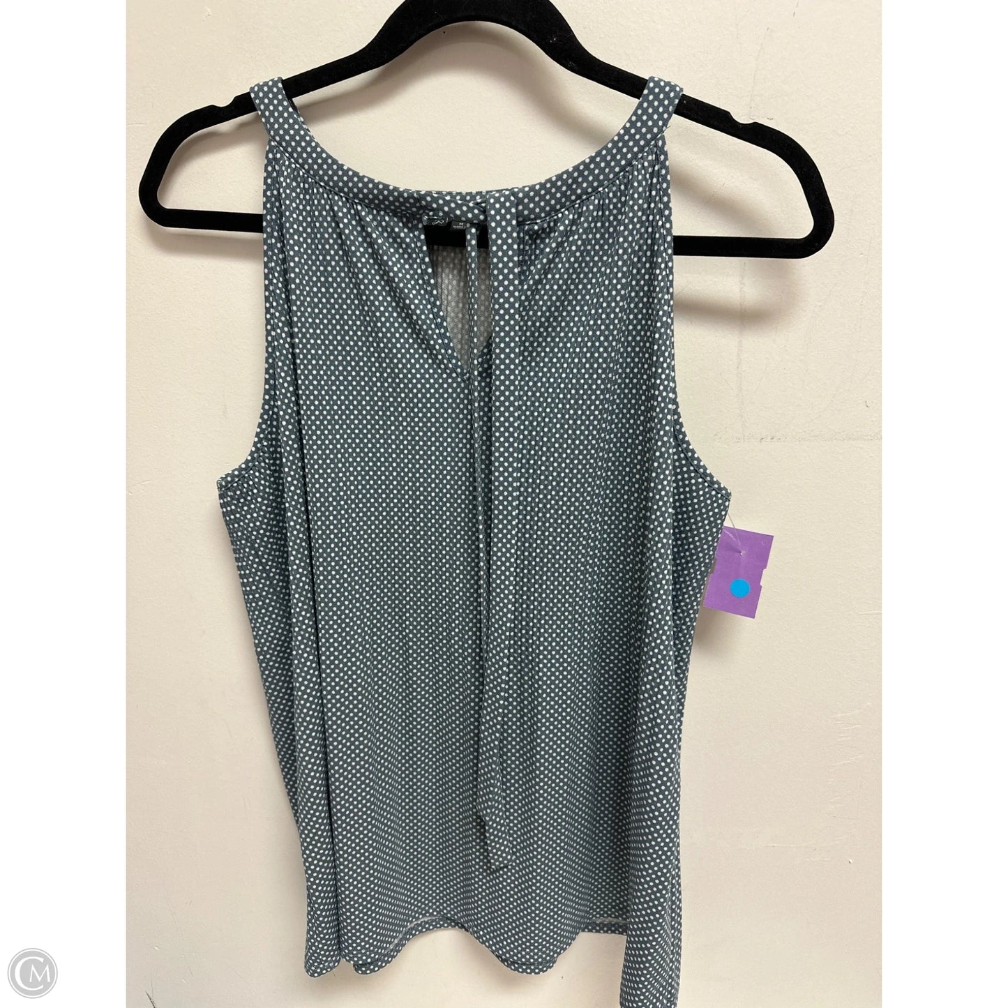 Top Sleeveless By Adrianna Papell In Polkadot Pattern, Size: M
