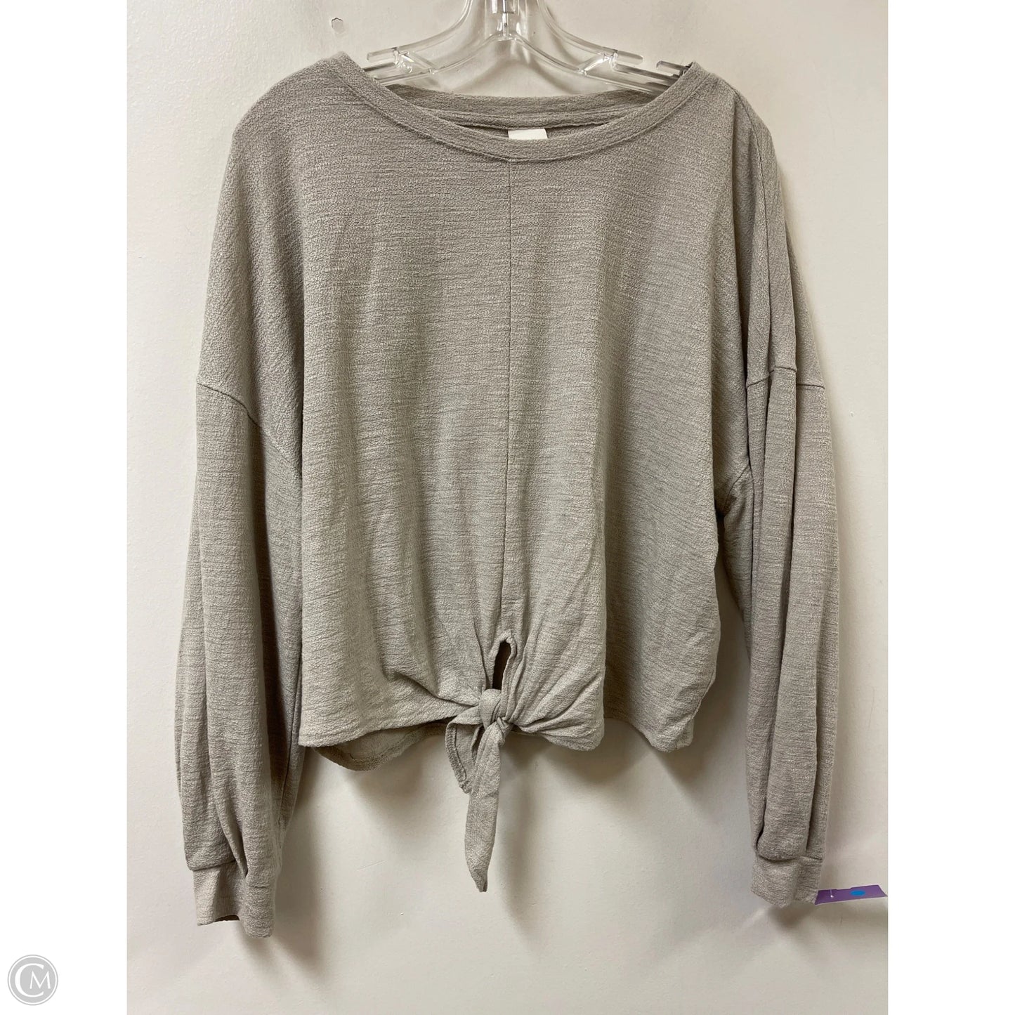 Top Long Sleeve By H&m In Cream, Size: L
