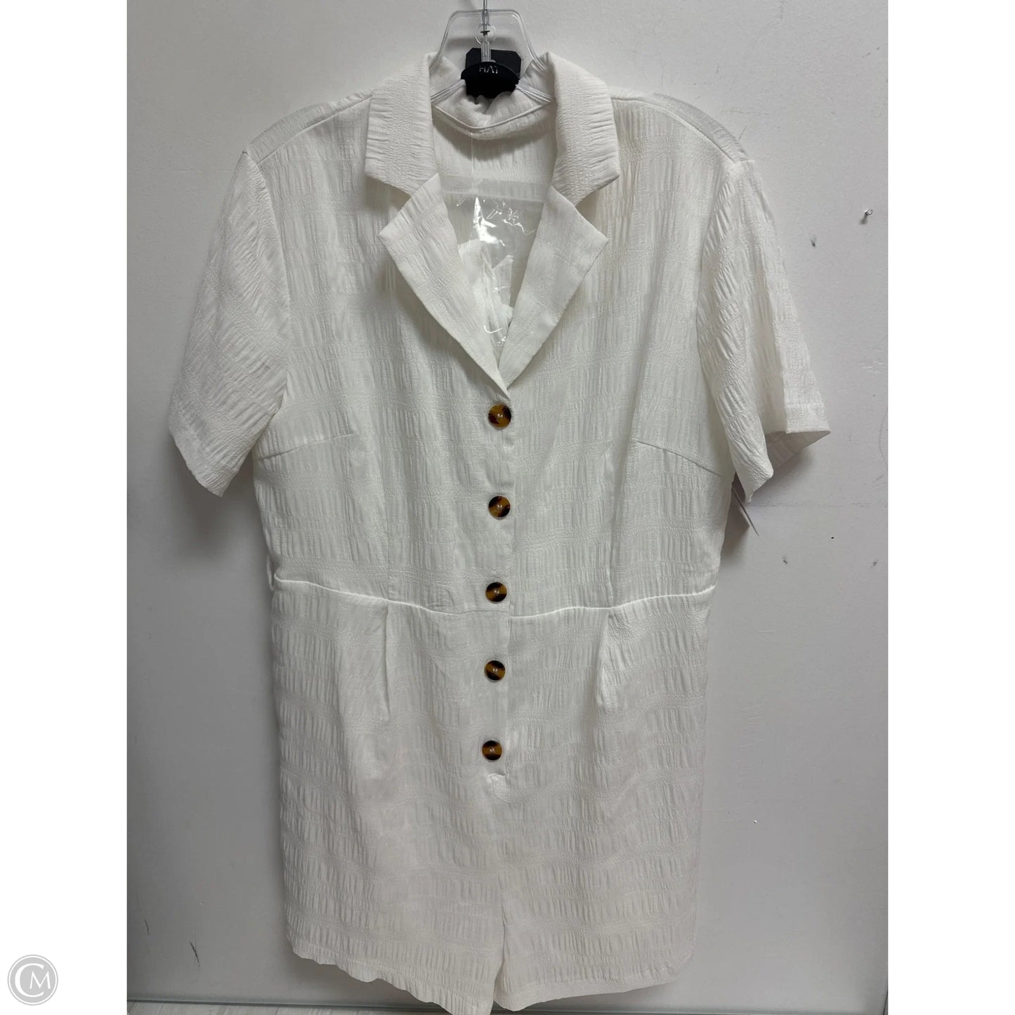Romper By Emery Rose In White, Size: Xl