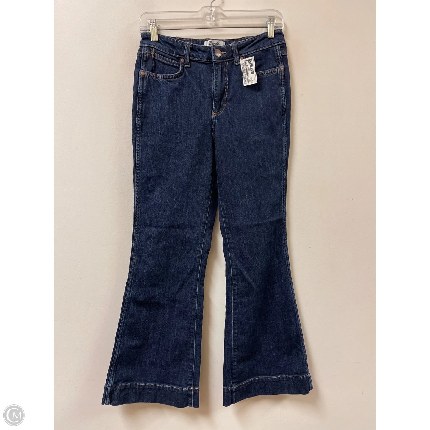 Jeans Boot Cut By Wrangler In Blue Denim, Size: 4