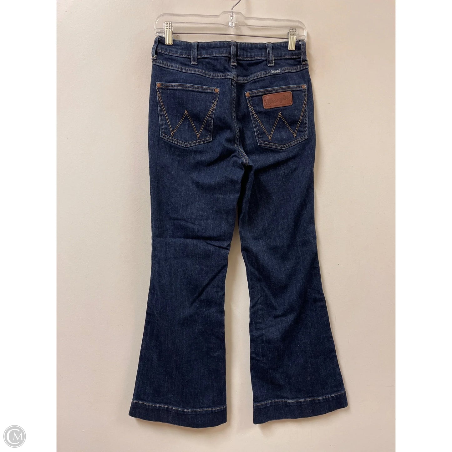 Jeans Boot Cut By Wrangler In Blue Denim, Size: 4
