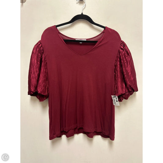 Top Short Sleeve By Dr2 In Red, Size: Xl